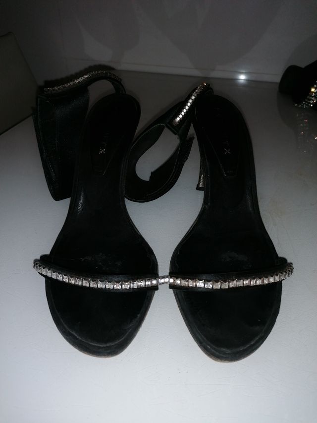 Sandalias Farrutx raso y Swarovski T. 38