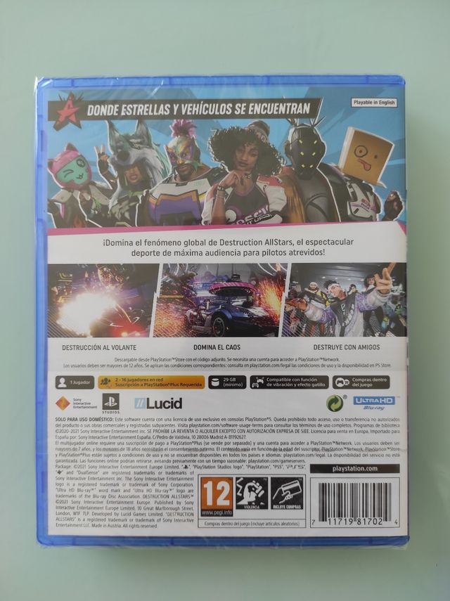 Destruction Allstars Ps5 PRECINTADO