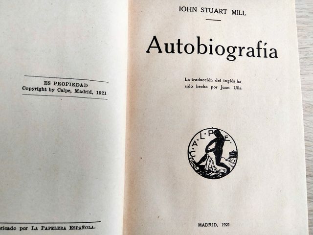 Autobiografía, John Stuart Mill