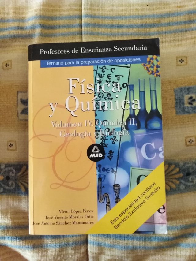 Libro de oposiciones de Fisica y Quimica