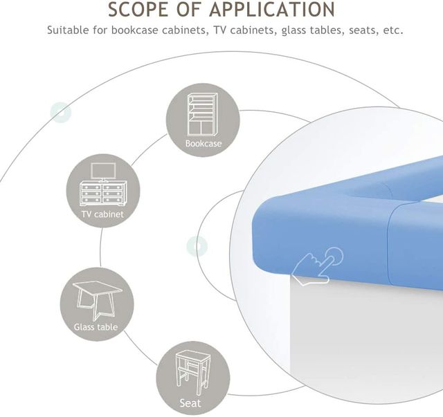 Protector de borde de espuma de 2 m.