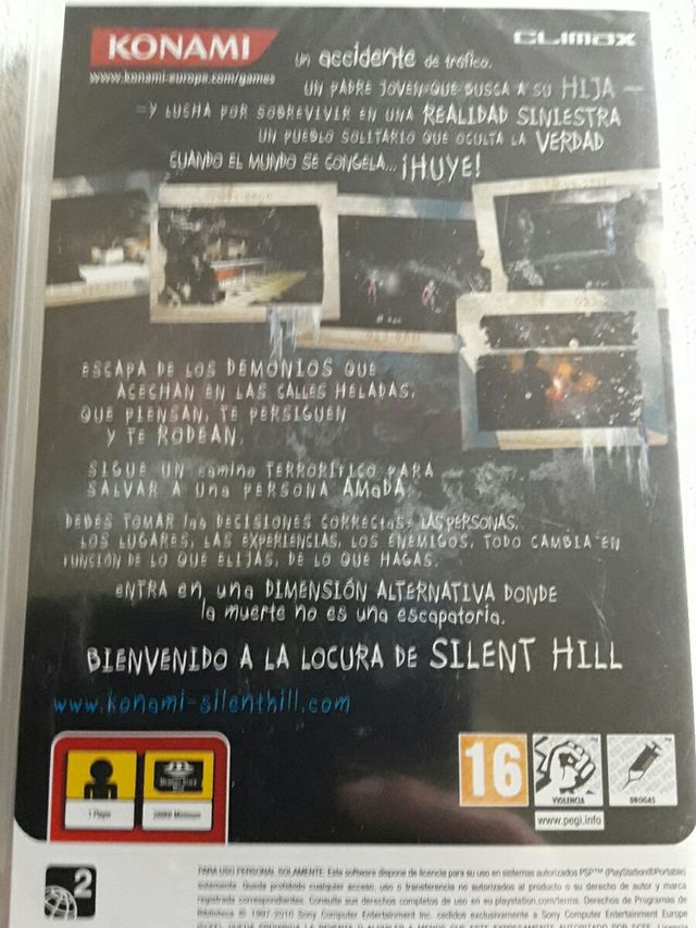 SILENT HILL:SHATTERED MEMORIES NUEVO PARA PSP