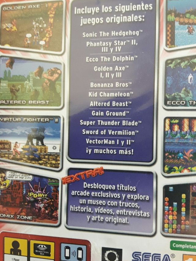 JUEGO NUEVO DE PSP SEGA MEGA DRIVE COLLECTION
