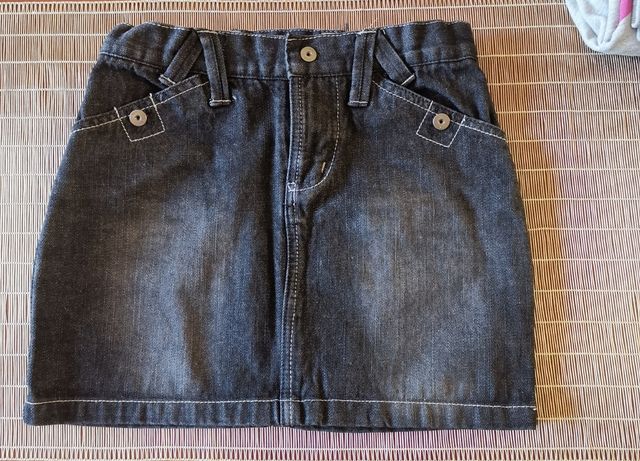 minifalda vaquera Canadá house negra talla 6-8