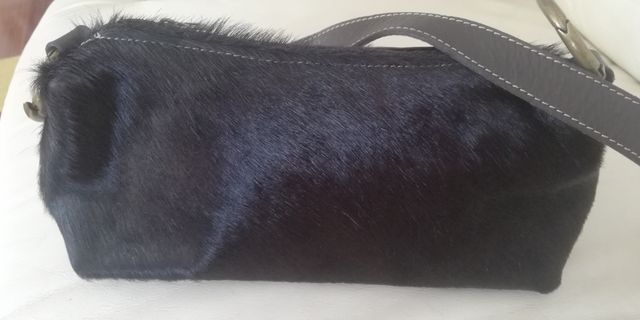 bolso baguet marrón