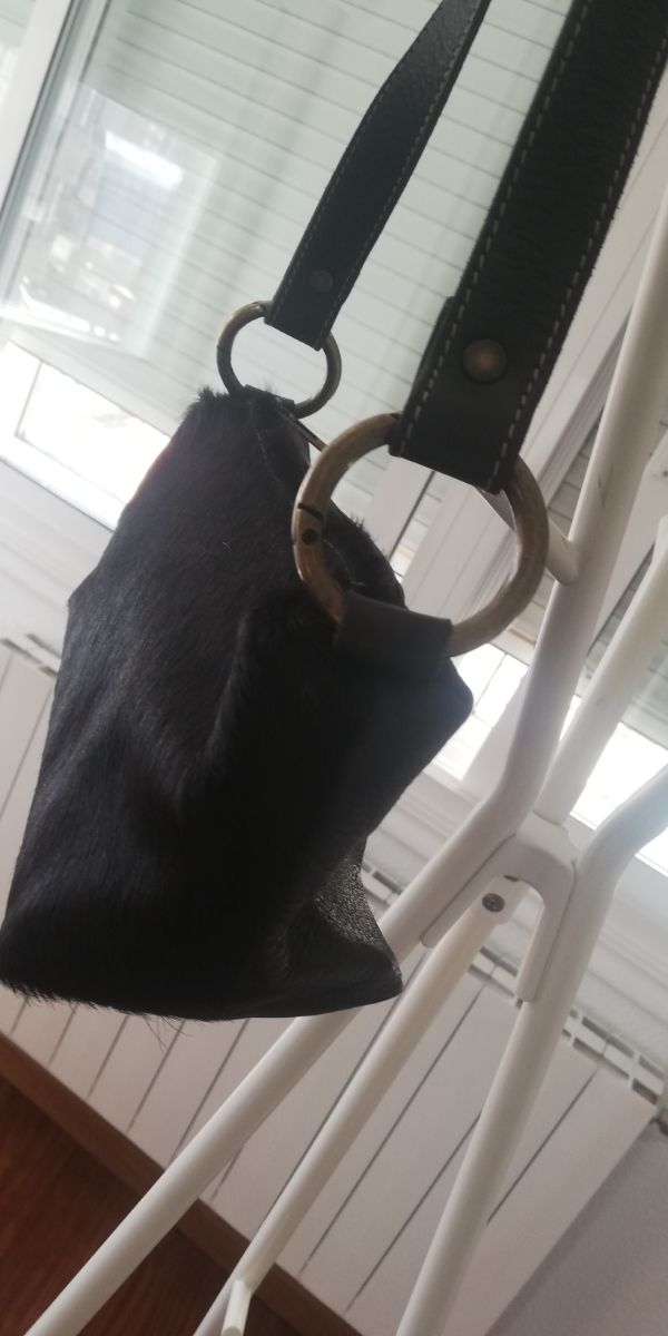 bolso baguet marrón