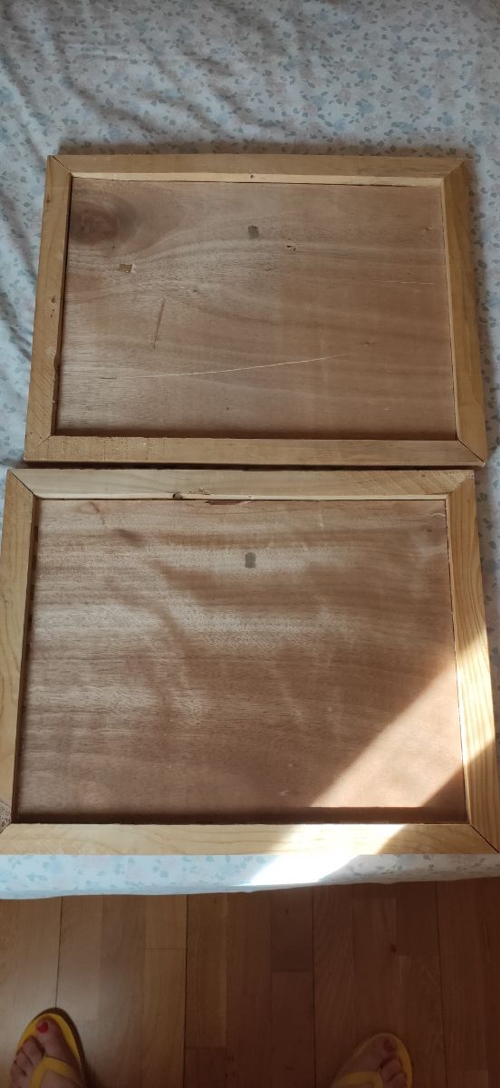 cuadros de madera tallados a mano