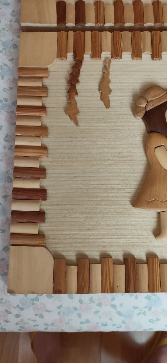 cuadros de madera tallados a mano