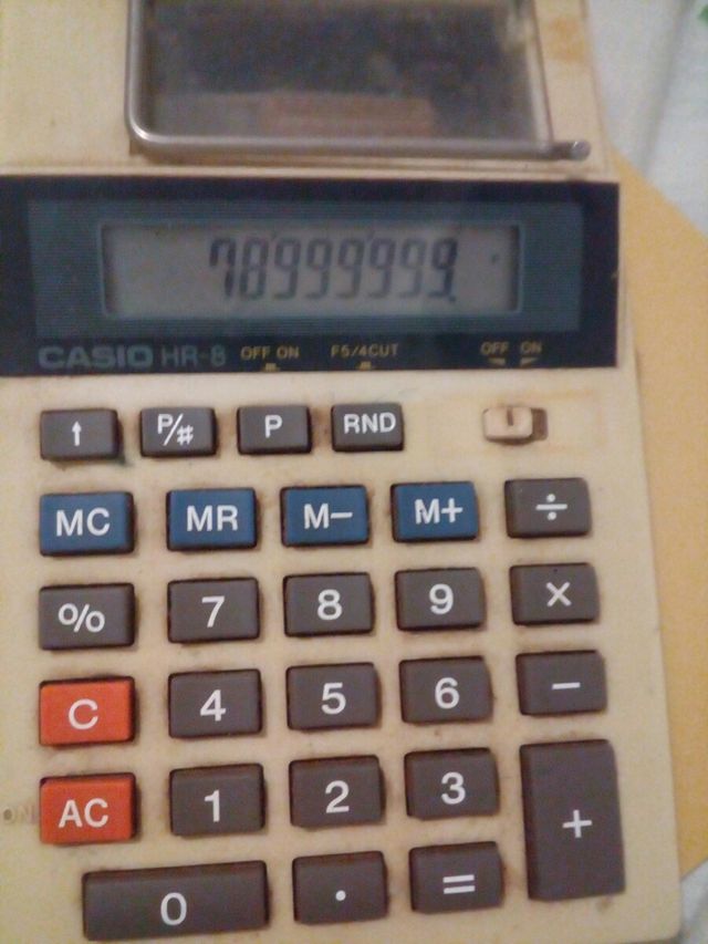 CALCULADORA MARCÁ CASIO AÑOS 80 VER DESCRIPCIÓN