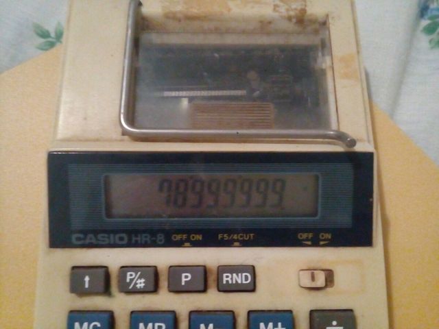 CALCULADORA MARCÁ CASIO AÑOS 80 VER DESCRIPCIÓN