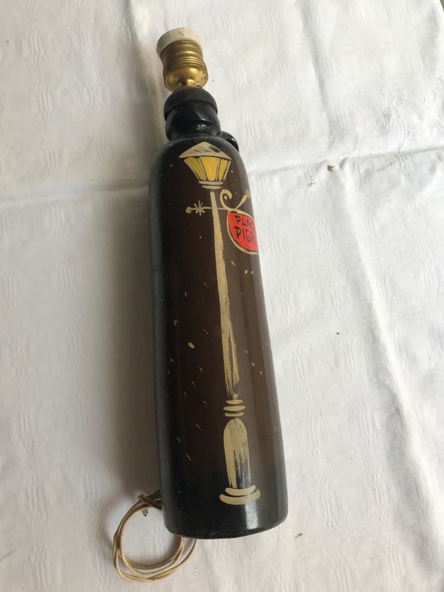 Botella lámpara años 50