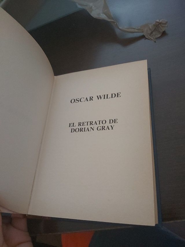 libro :  el retrato de dorian gray