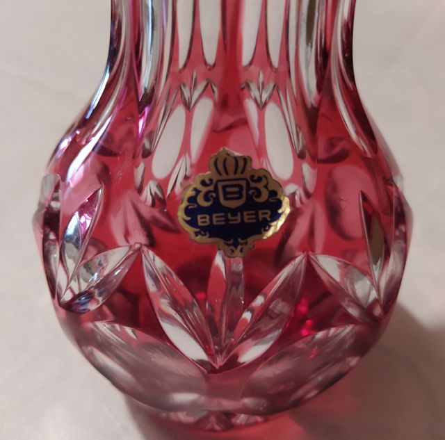 Jarron cristal Beyer años 60