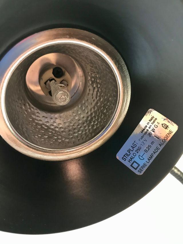 Lámpara flexo diseño italiano Stilplast Años 70.