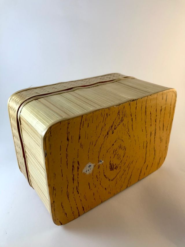 Antiguo joyero chino de bambú con espejo