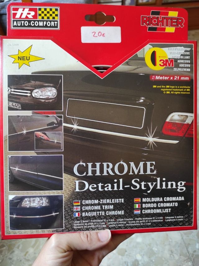 Molduras cromadas diferentes medidas