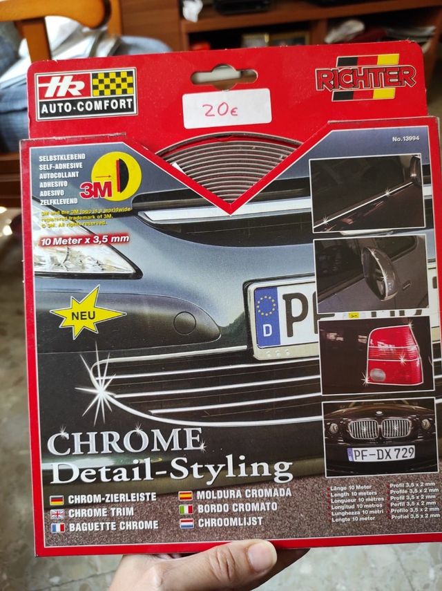 Molduras cromadas diferentes medidas