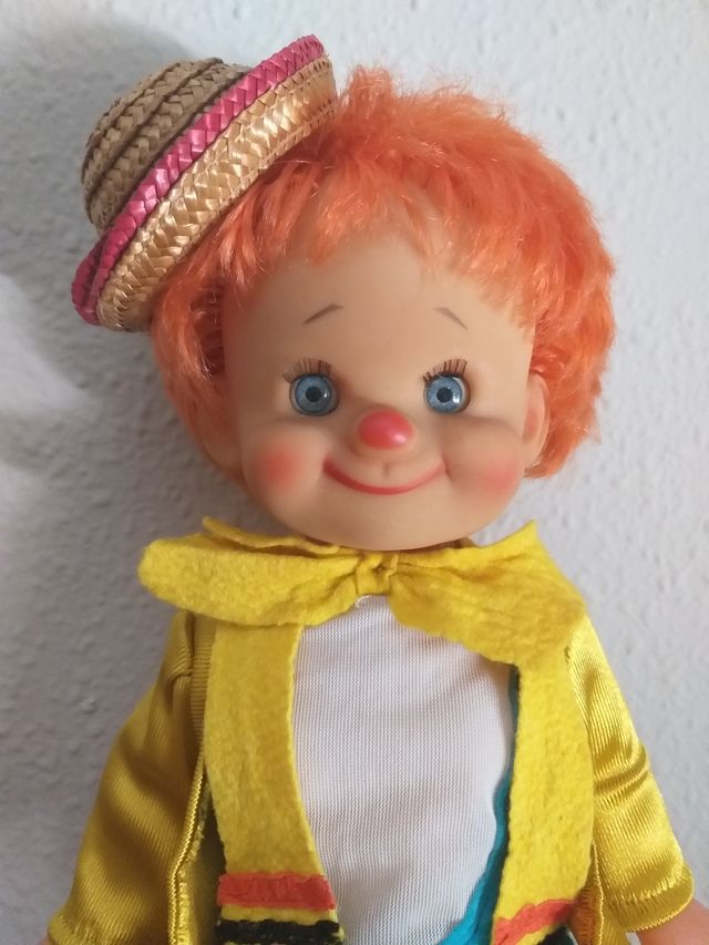 Antigua muñeca payaso años 60