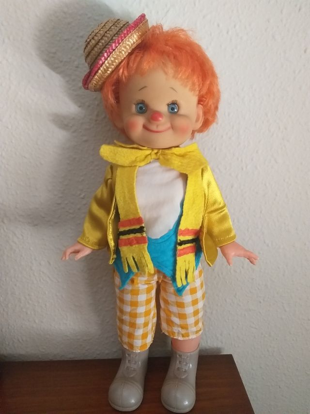 Antigua muñeca payaso años 60