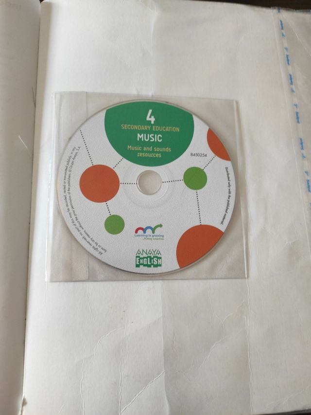 LIBRO DE MÚSICA 4 ESO ANAYA ENGLISH