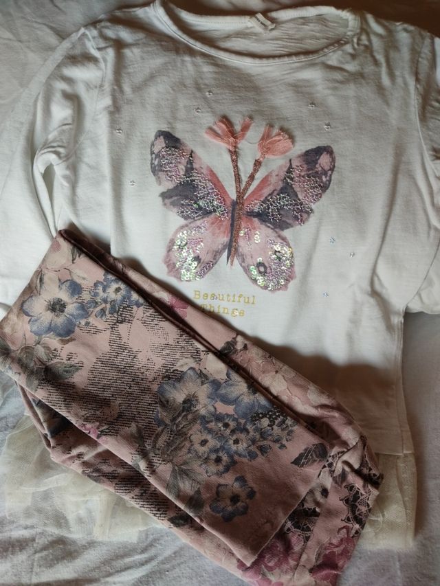 Conjunto camiseta + leggins T 5-6 años