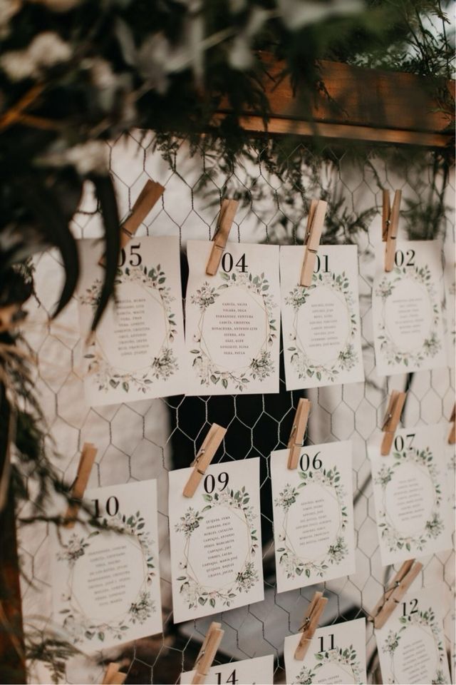 Seating plan Boda personalizado