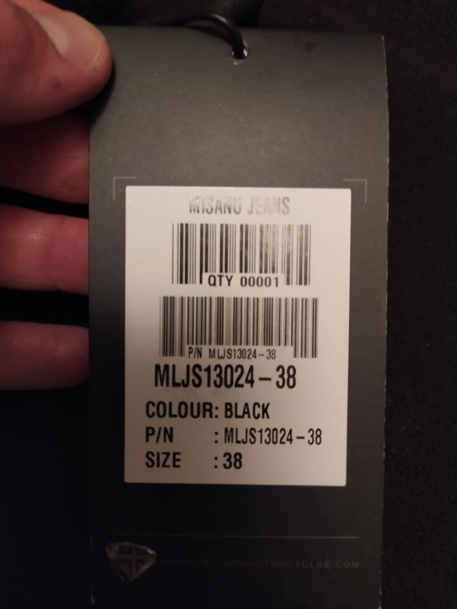 Pantalón moto piel Triumph talla 58