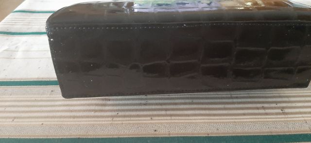 bolso charol negro vintage