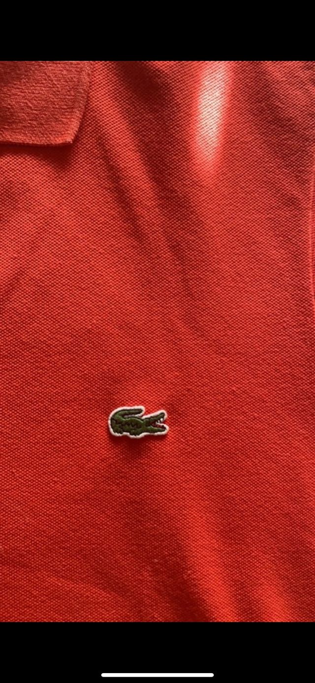 Polo LACOSTE ORIGINAL ,talla S color Coral