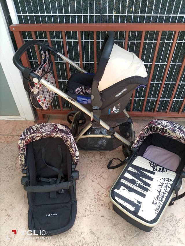 carro de bebe 3 piezas