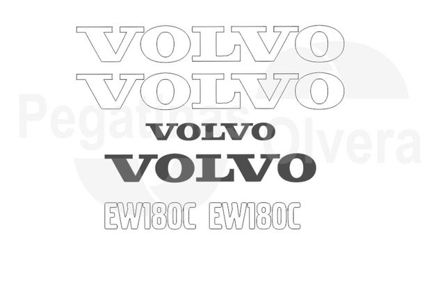 Kit Adhesivos Volvo EW180