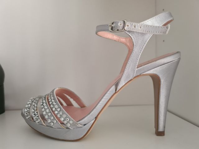 Sandalias plataforma plateadas