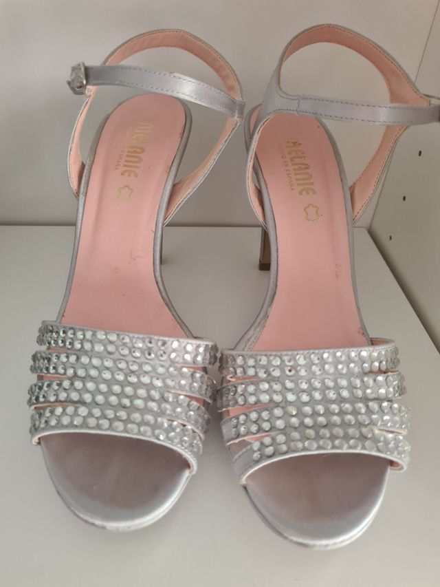 Sandalias plataforma plateadas