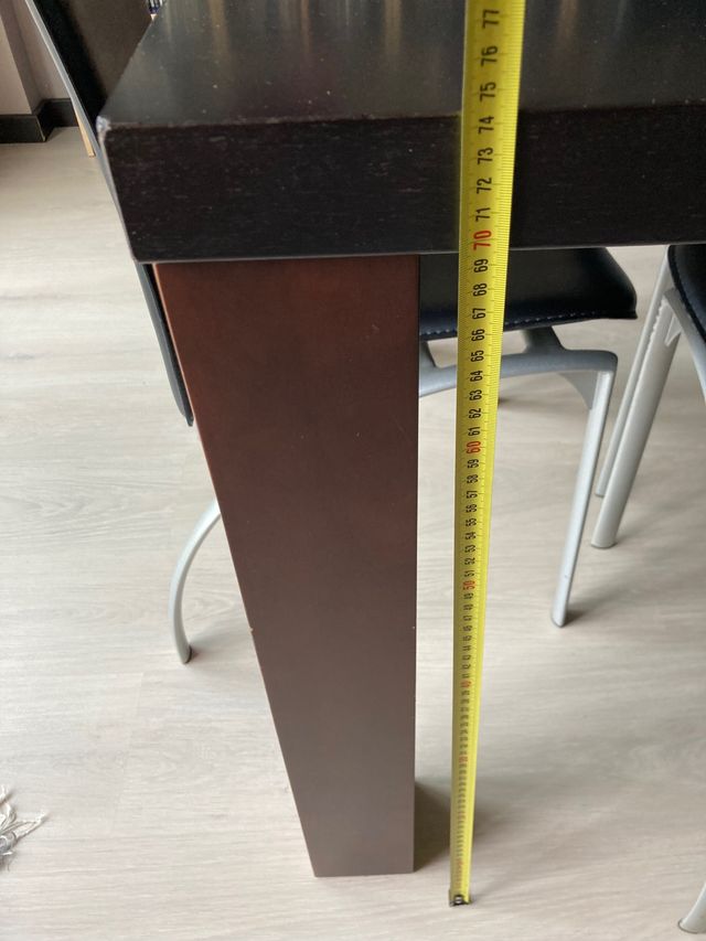 Mesa madera salían. 200x80