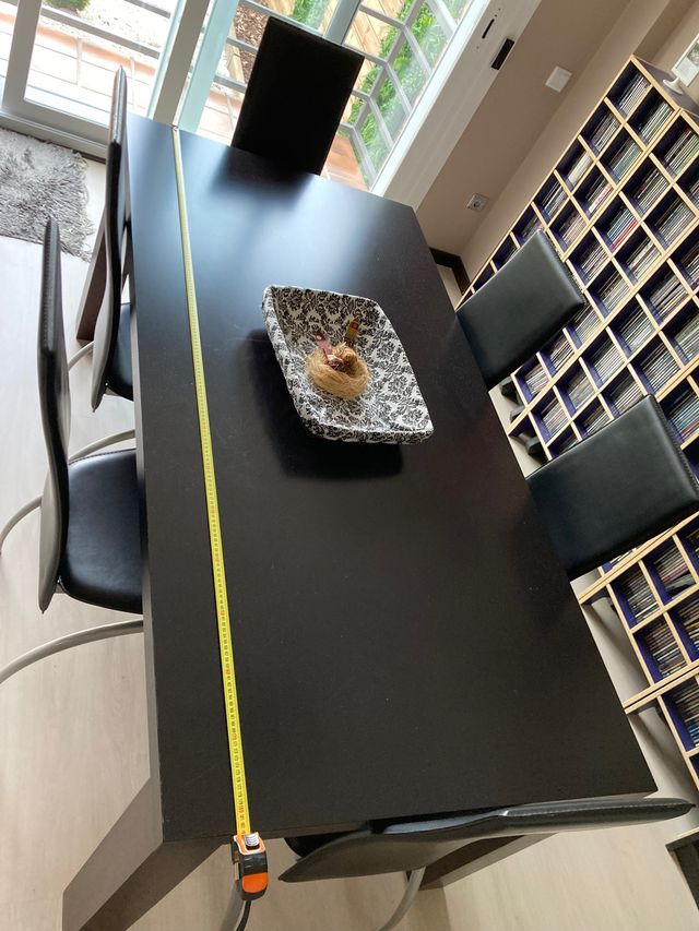 Mesa madera salían. 200x80