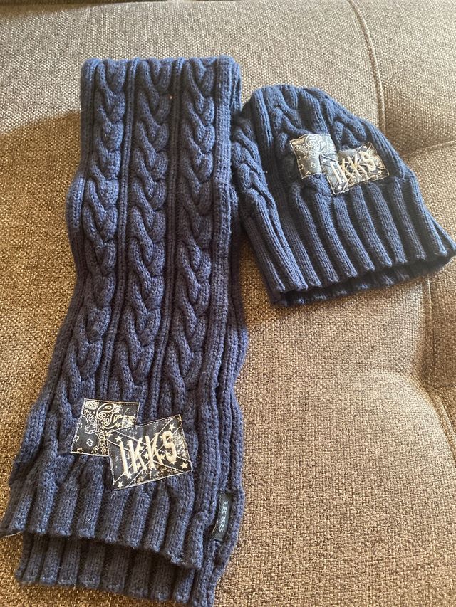 Gorro y bufanda de lana de marca ikks