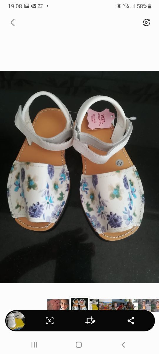 sandalia niña a estrenar