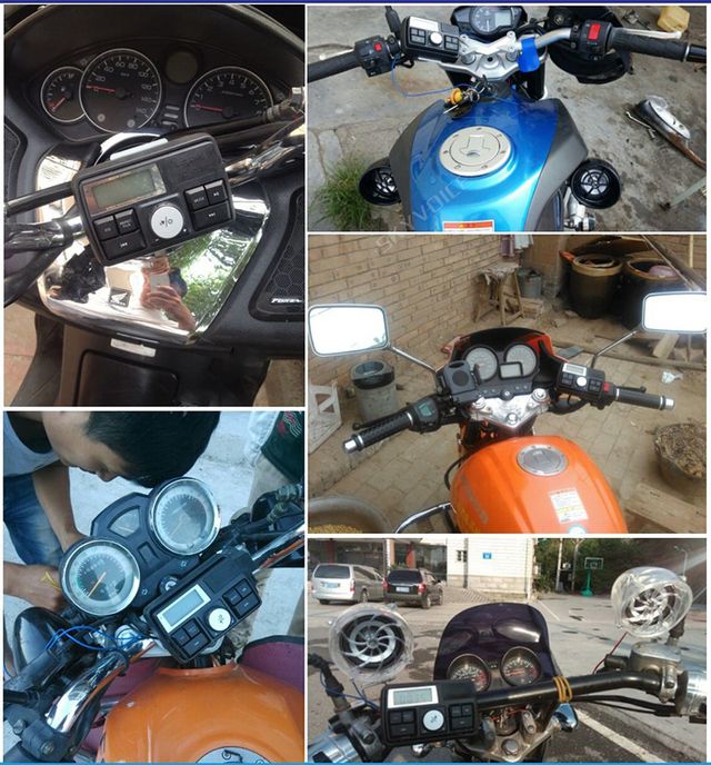 EQUIPO DE AUDIO Y ALARMA PARA MOTOCICLETA