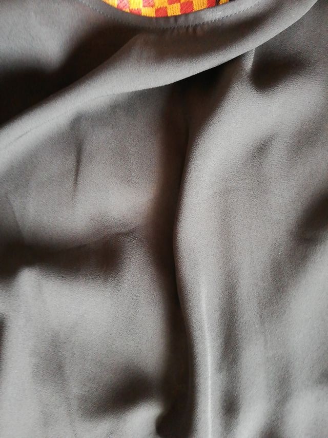 Top Blusón negro gasa M