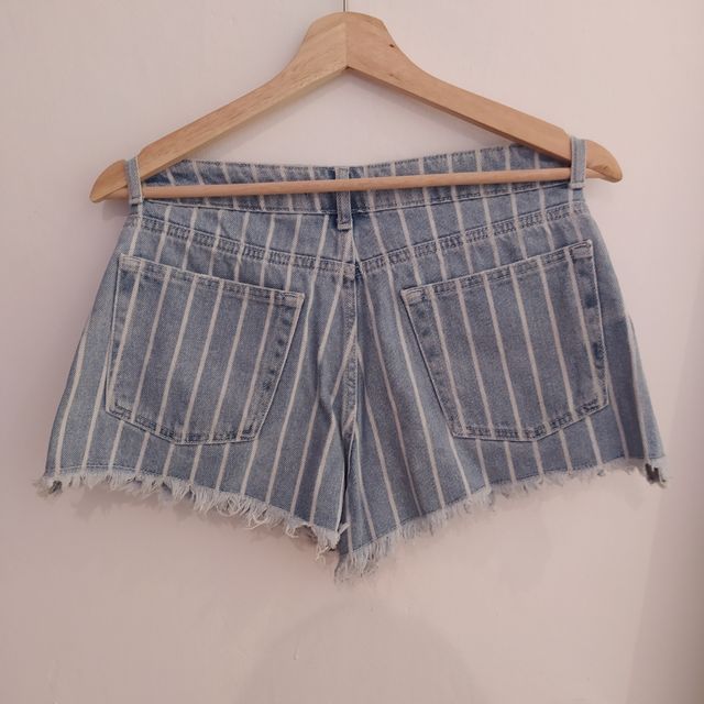 Shorts tejanos de rayas Zara