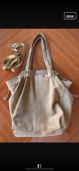 Bolso ante piel marron ZARA de segunda mano por 10 EUR en Madrid en WALLAPOP