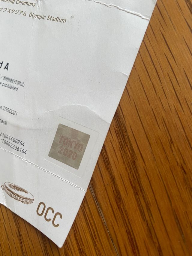 Entrada de Clausura de los  JJ.OO de TOKYO 2020.