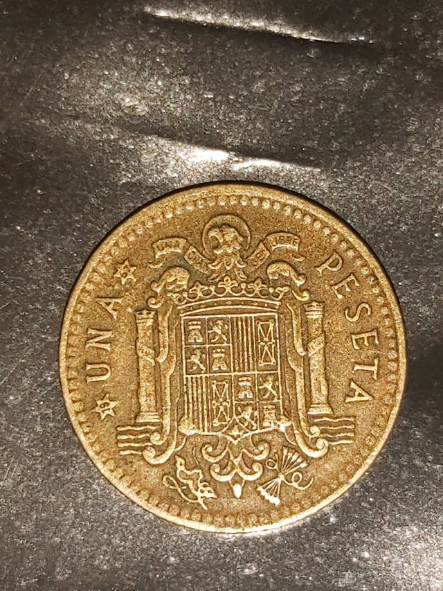 moneda de 1 peseta año 1966،estrella 67