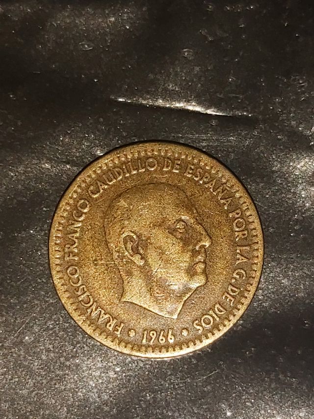 moneda de 1 peseta año 1966،estrella 67