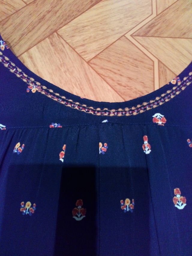 Blusa bordada Pepe Jeans, talla XS