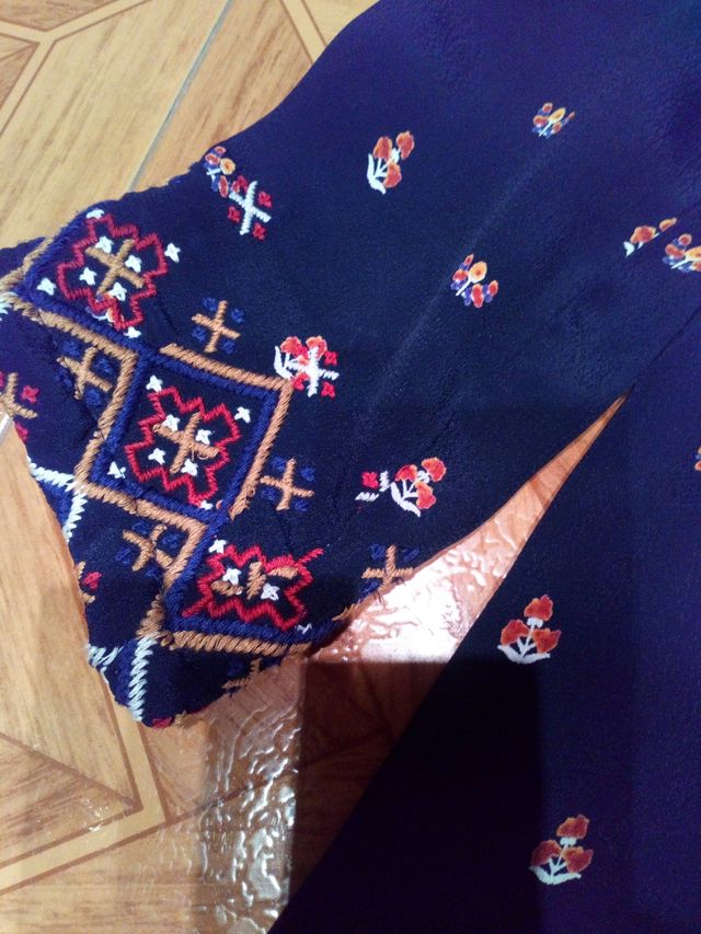 Blusa bordada Pepe Jeans, talla XS