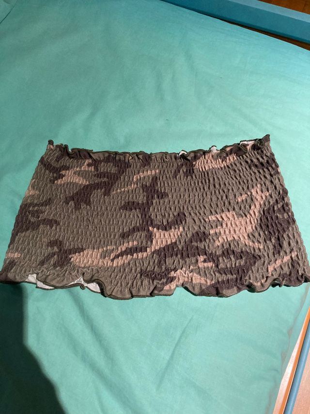 Top bandeau camuflaje