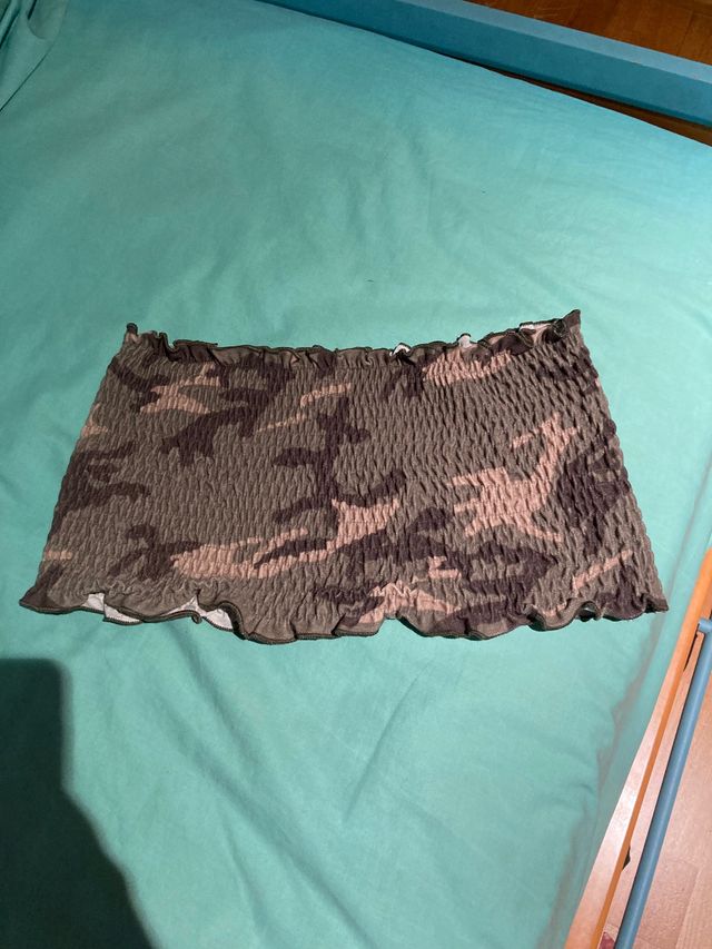 Top bandeau camuflaje