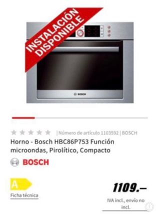 Horno de segunda mano en El Ejido en WALLAPOP