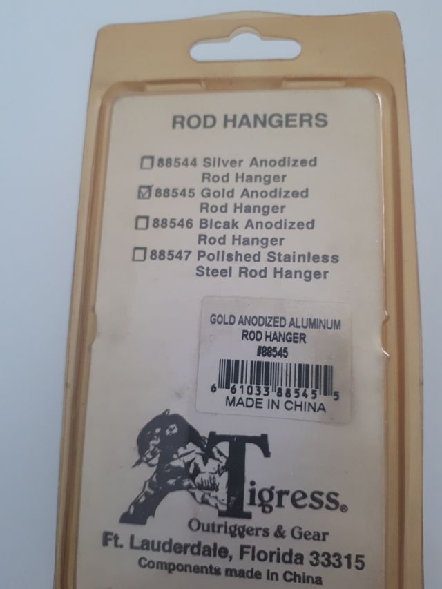 Soporte caña Tigress oro anodizado